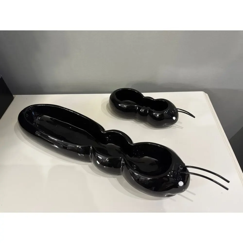 Black Ant Ceramic Planter: Boston Warehouse